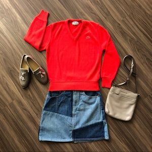 Vintage Lacoste Haymaker V-Neck Sweater - sz 38